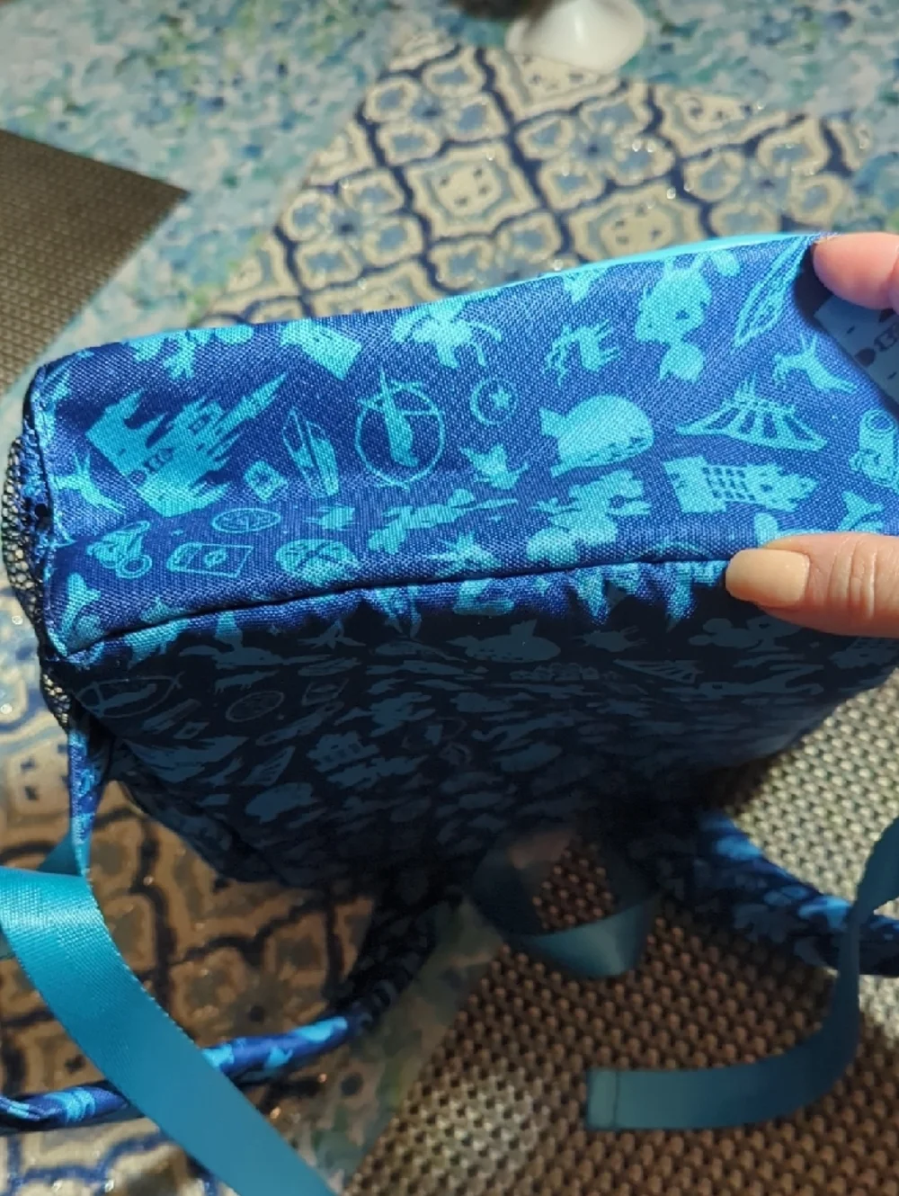 Disney Blue Walt Disney World 50th Anniversary Character Backpack